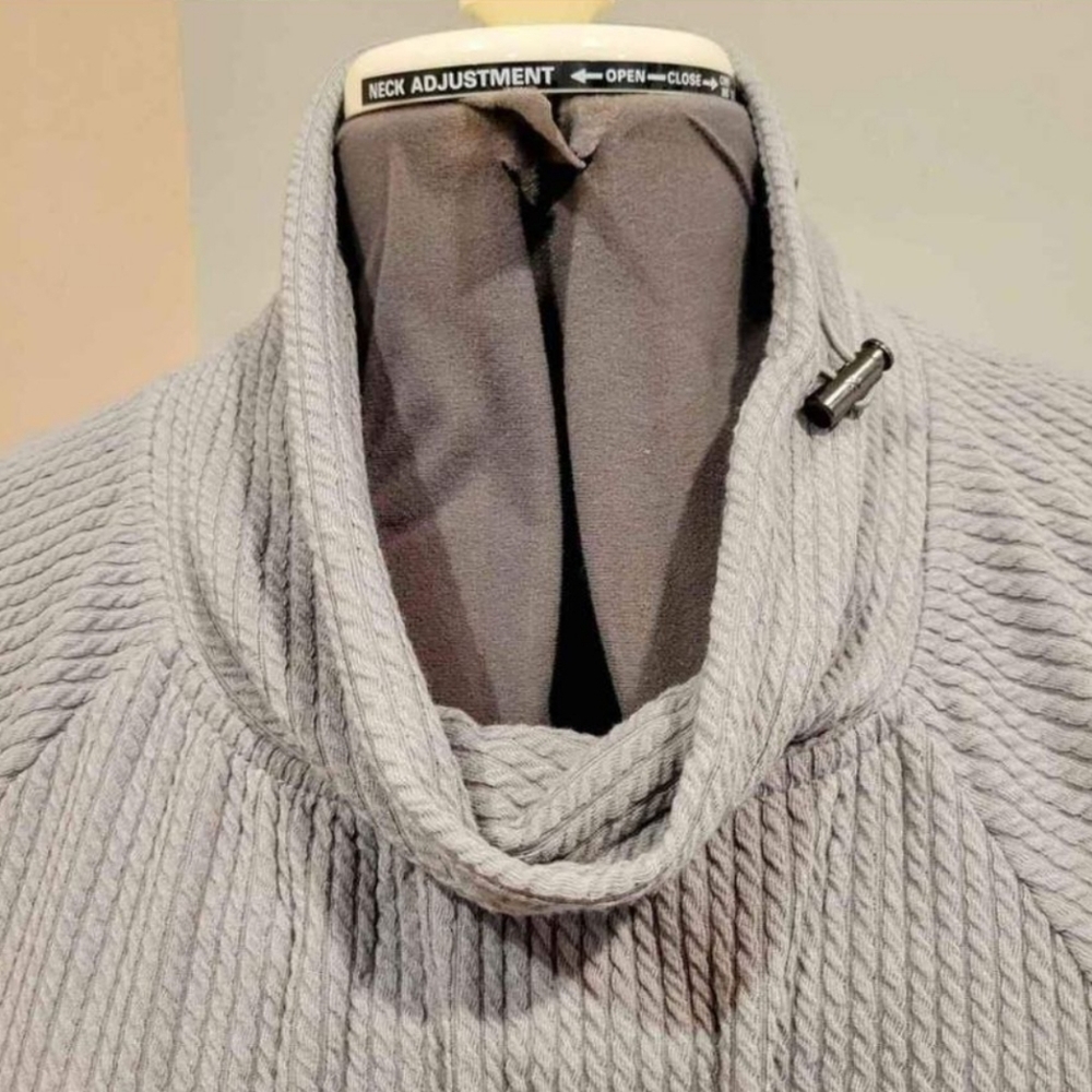 NWT 2X Nine West Active Grey Textured Pullover - Picture 2 of 9